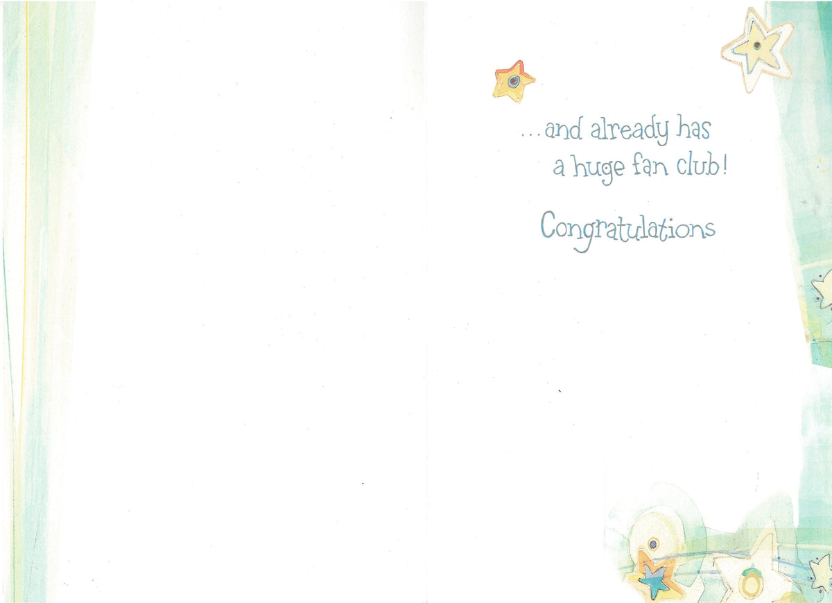 A Star is Born   - New Baby Card