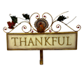 Thankful Turkey Wall Hanging / Wreath Flag Holder