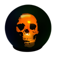 Fire Glow Flame Lighted Halloween Sphere