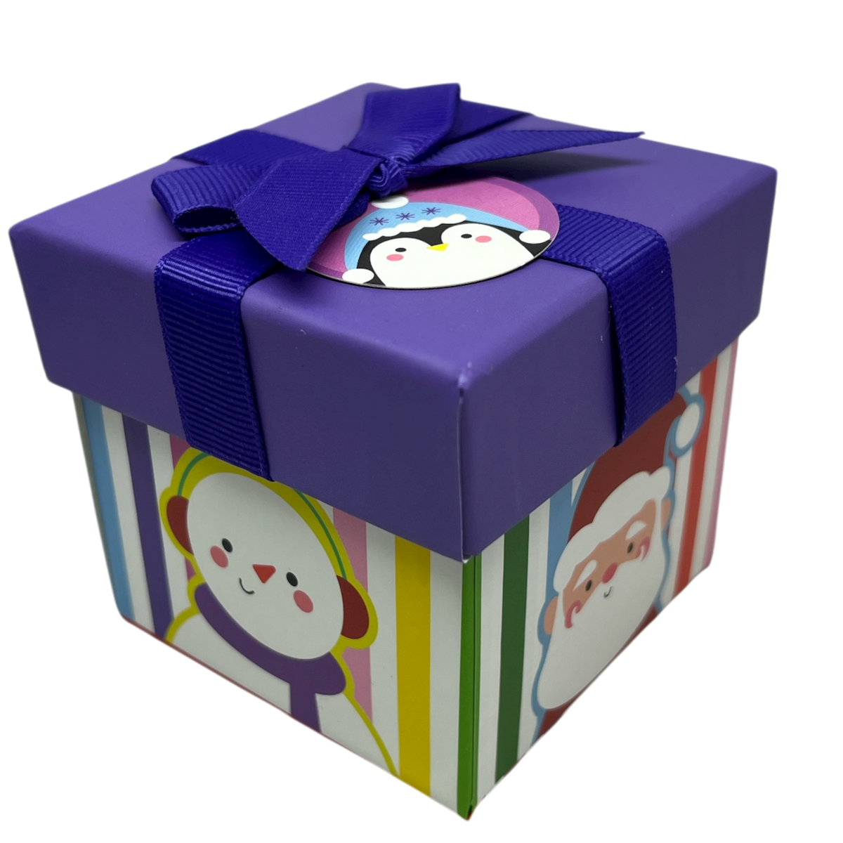 Gift Box Cube for Gift Cards - 3" x 3" - Rainbow Icons