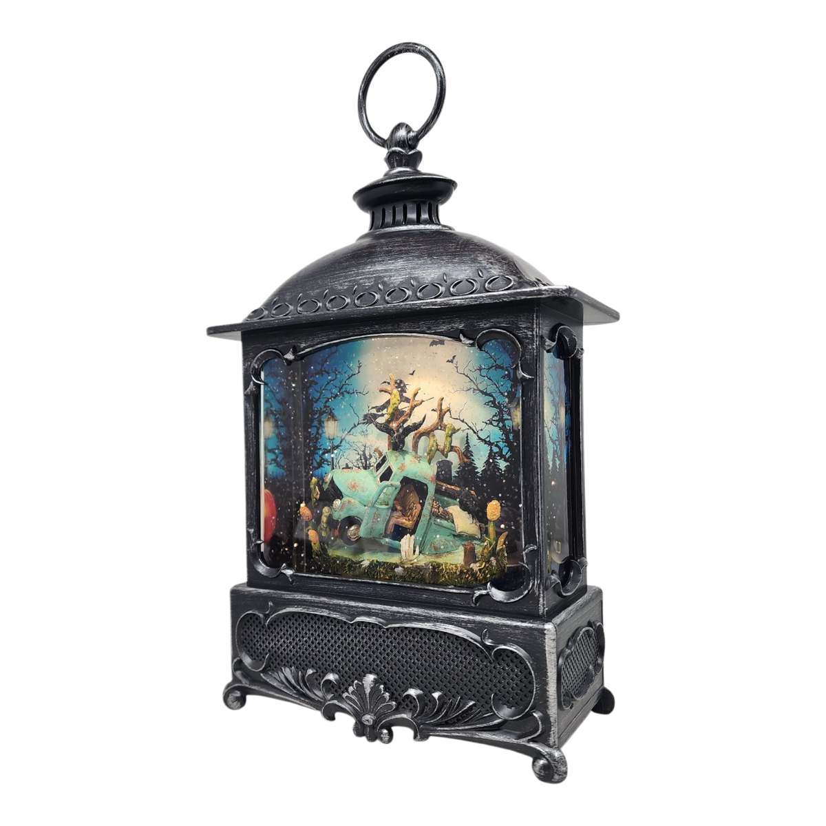 Swamp Truck Lighted Waterglobe Lantern
