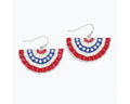 Olivia’s Enameled Patriotic Bunting Earrings