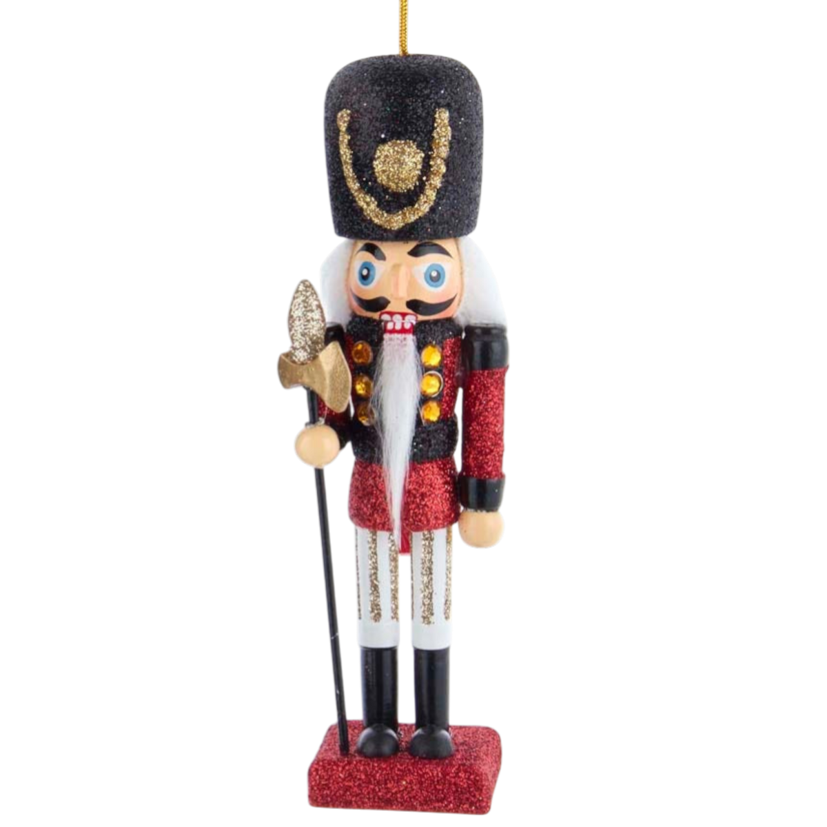 The Royal Drummer with Busby Hat Nutcracker Ornament