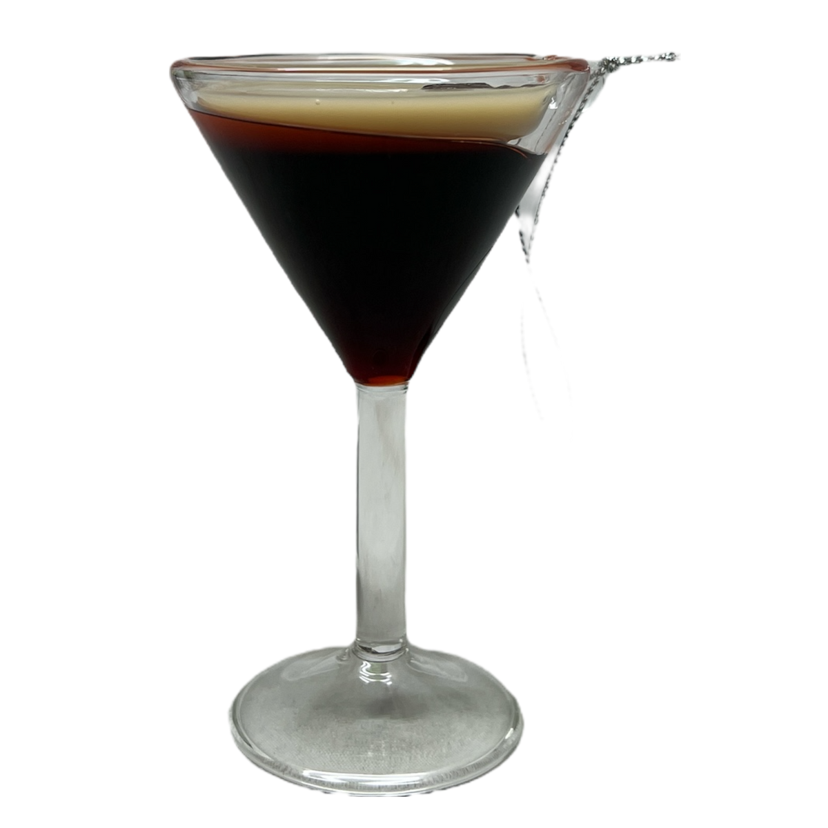 Glass Espresso Martini Ornament