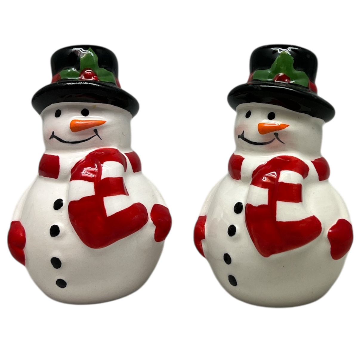 Ceramic Snowman Salt and Pepper Set