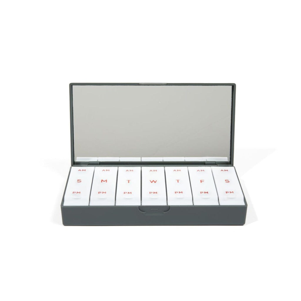 Charcoal Gray AM/PM Pill Box