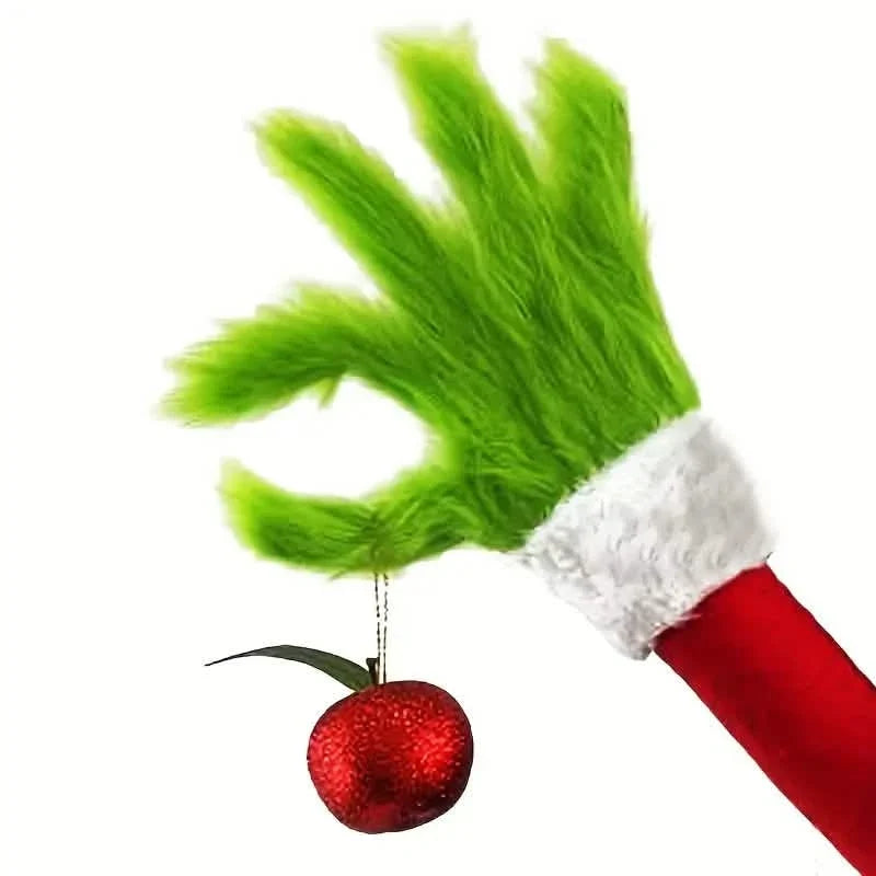Christmas Poseable Bendable Grinch Furry Elf Decorations