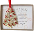 Gold Cardinal Tree Ornament