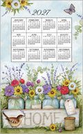 2027 Linen Calendar Towel - Home Floral