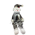 Animated  Snowman With Banner Shelf Sitter