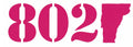 802 Decal - Fuschia