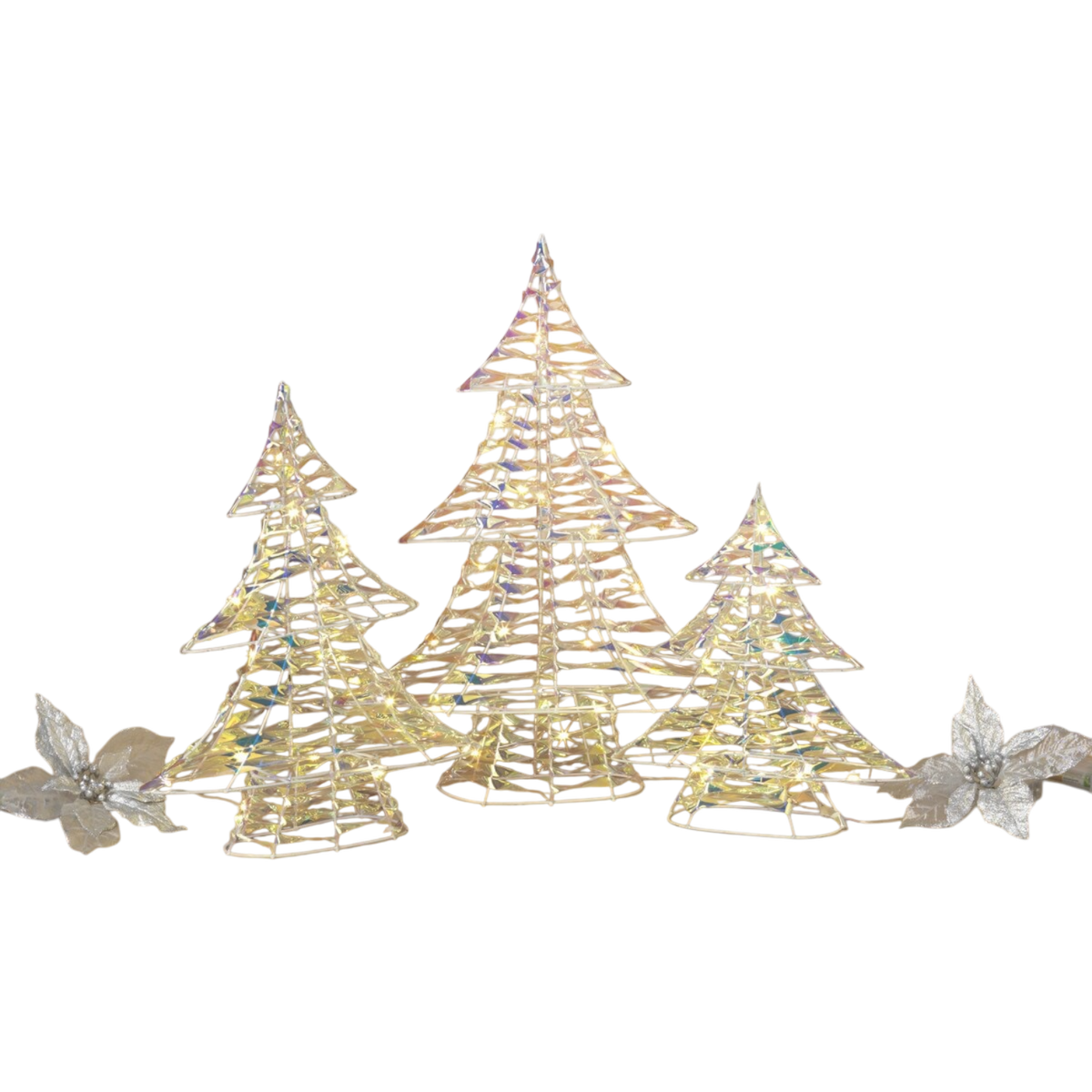 Iridescent Lighted Holiday Christmas Tree -