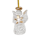 Spun Glass Angel Ornaments with Star