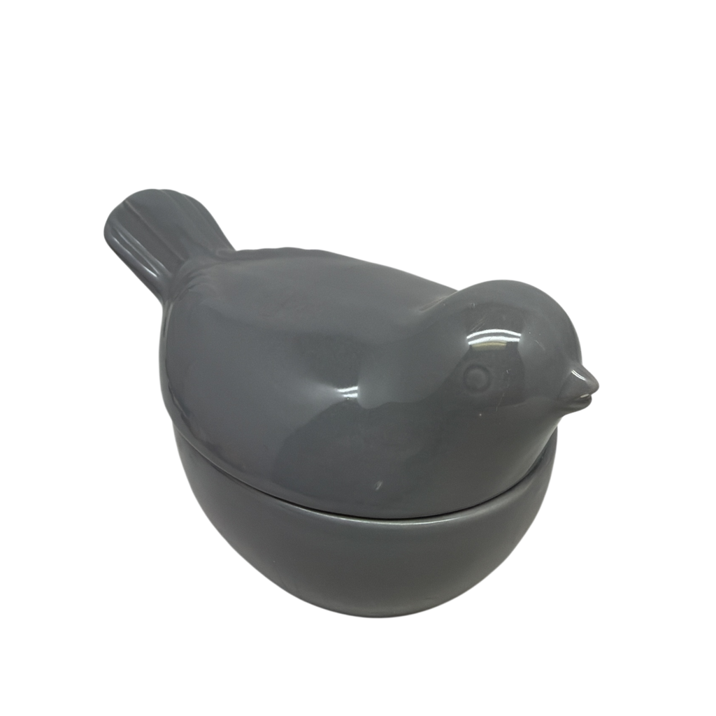 Bird Covered Candle Dish - Volcano