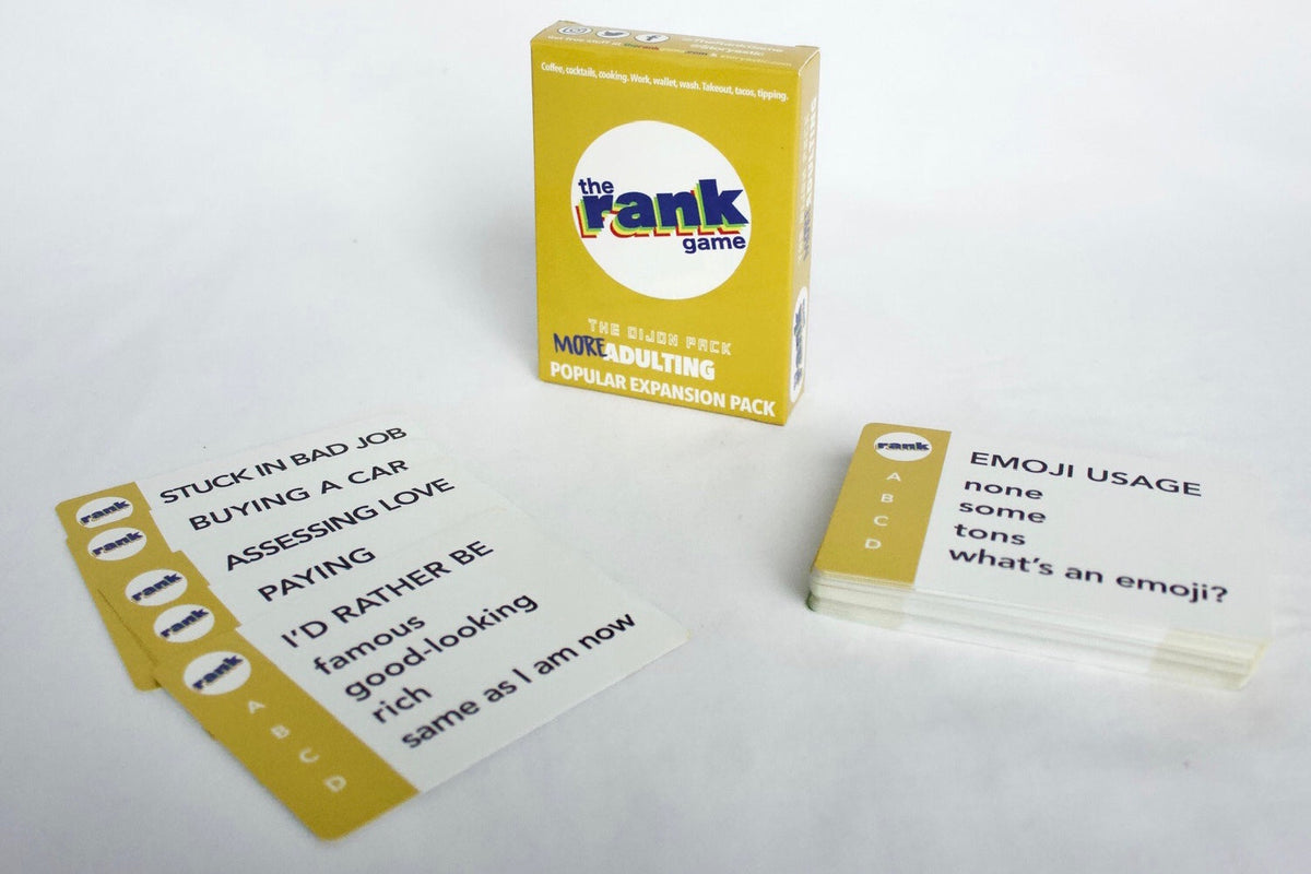 The Rank Game Expansion Pack: MORE Adulting (Dijon Pack)