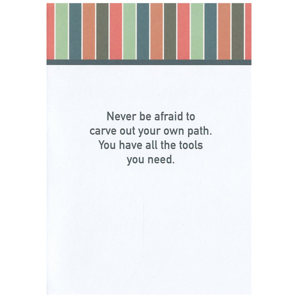 Step Boldly in the Future - Graduation Card