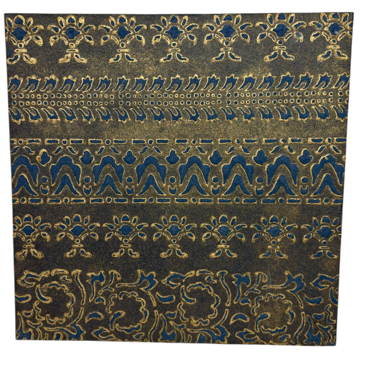 Bohemian Damask Pressed Paper Wall Art
