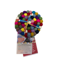 Round Multicolor Felt Wool Ball Coaster