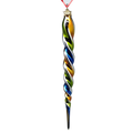 Rainbow Twister Glass Icicle -