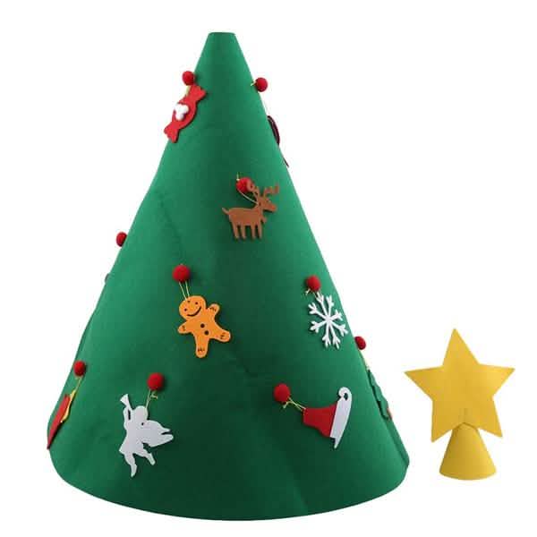 DIY 3D Felt Christmas Tree Upgraded Toddler Christmas Tree