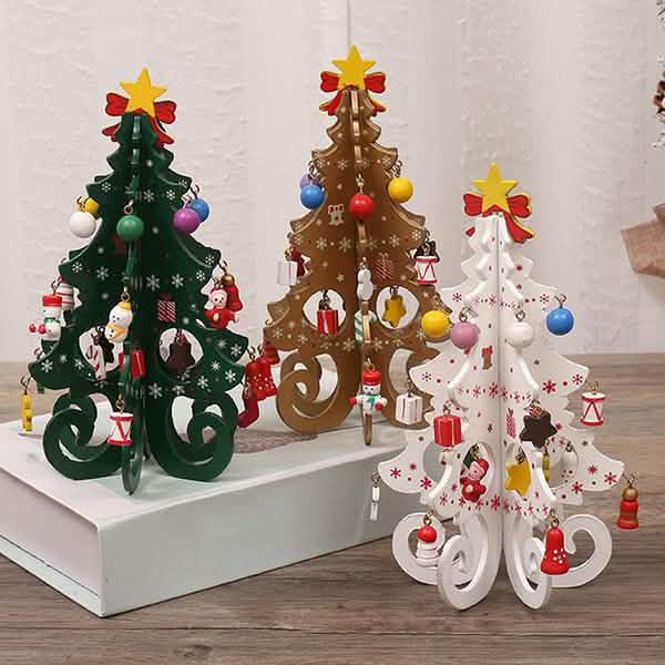 DIY Stereo Wooden Christmas Tree - Christmas Decoration Ornaments