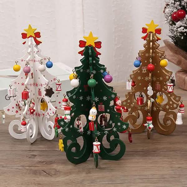 DIY Stereo Wooden Christmas Tree - Christmas Decoration Ornaments