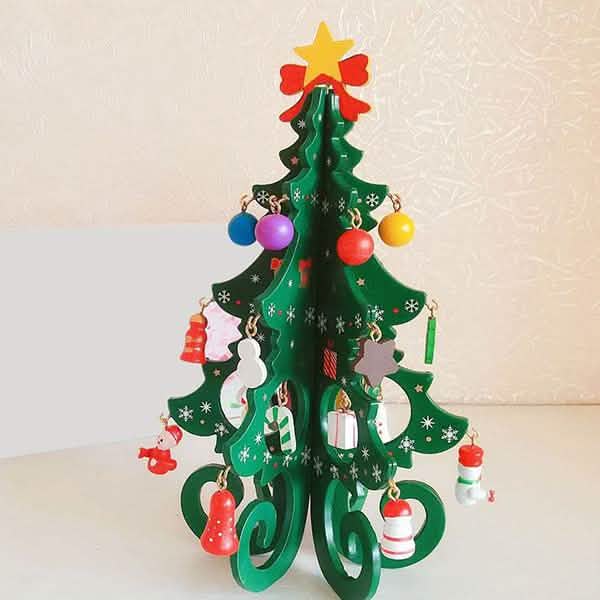 DIY Stereo Wooden Christmas Tree - Christmas Decoration Ornaments