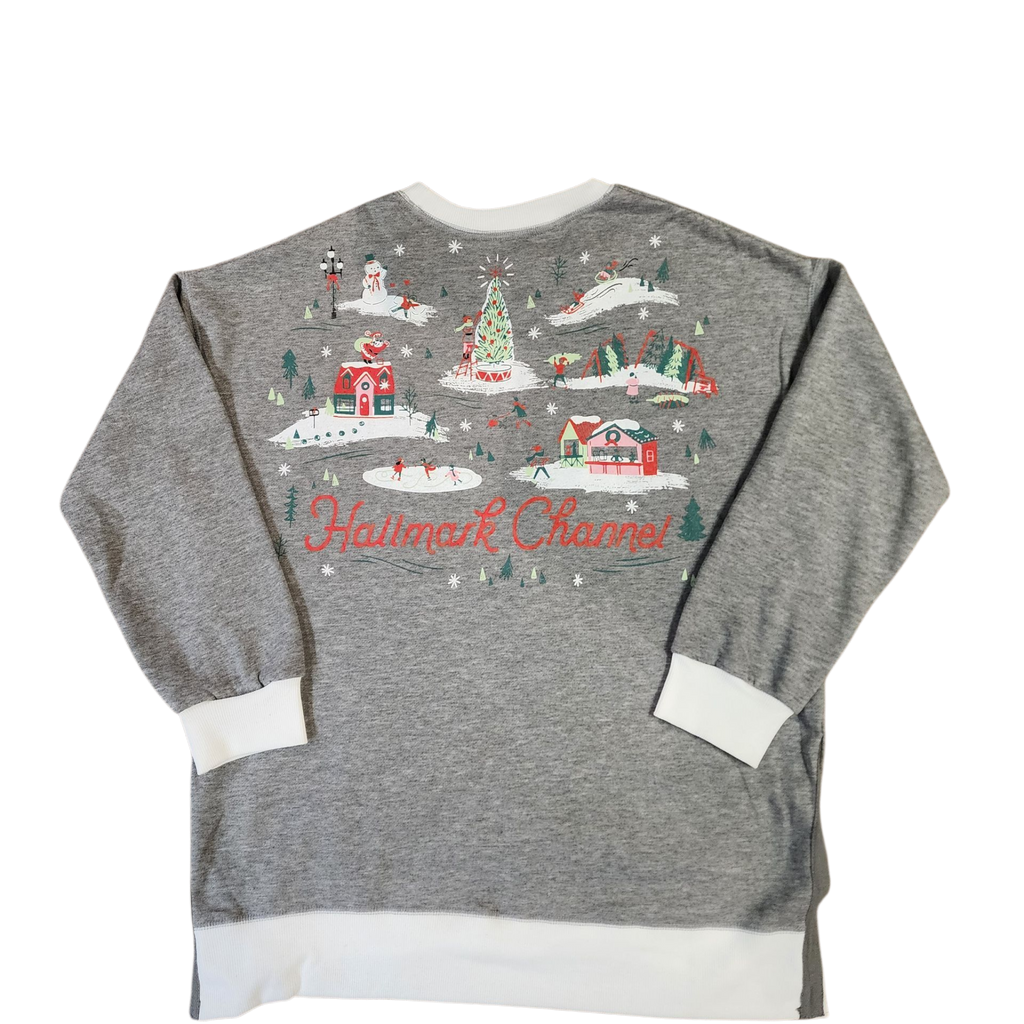 Comfy Cozy Oversized Hallmark Channel Sweatshirt -