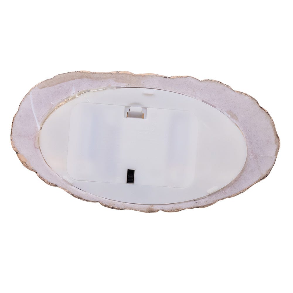8-Inch Lighted Nativity Scene with Spinning Glitter Water
