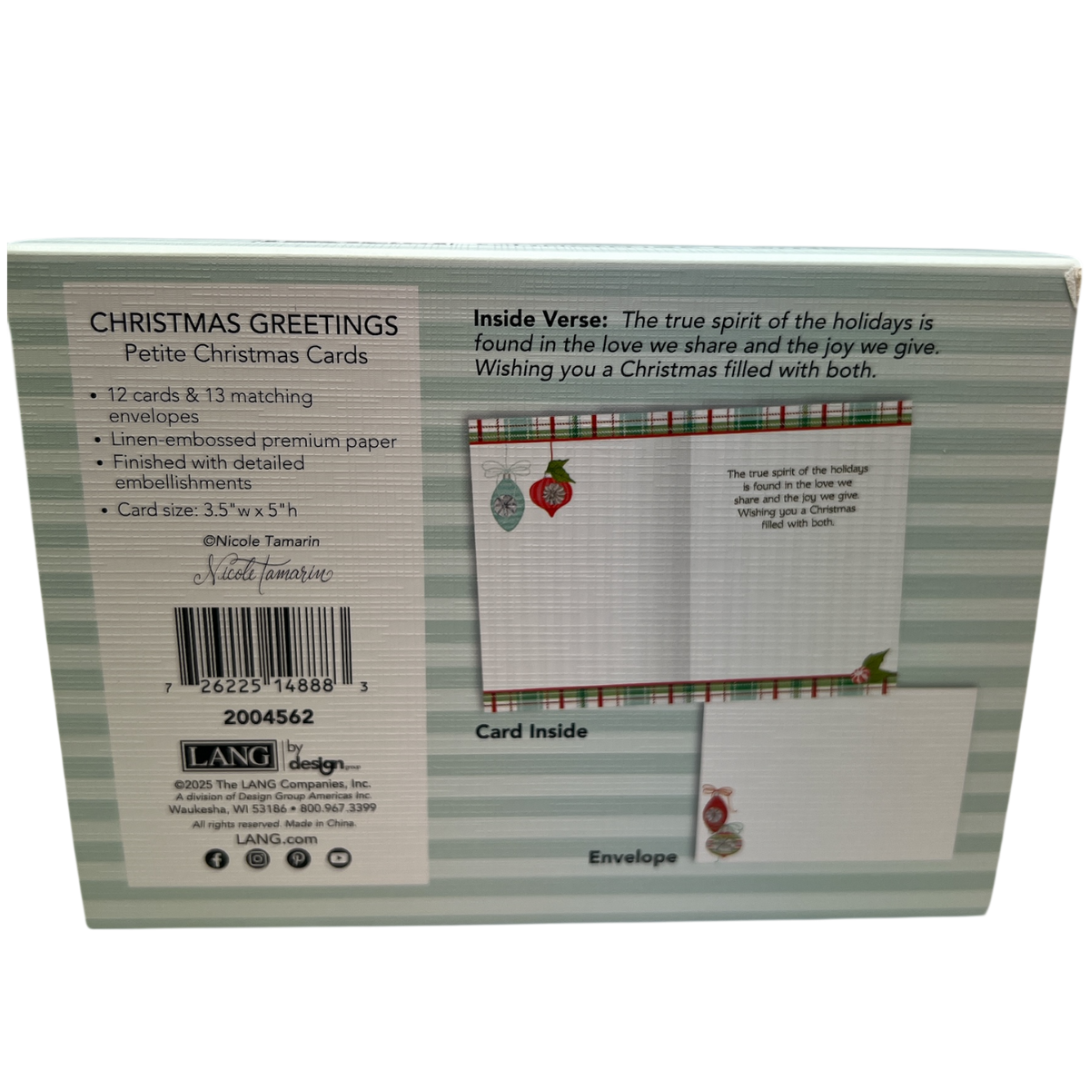 Christmas Greeting Petite Christmas Cards