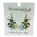 Dogwood Flower Earrings – Greenish Blue