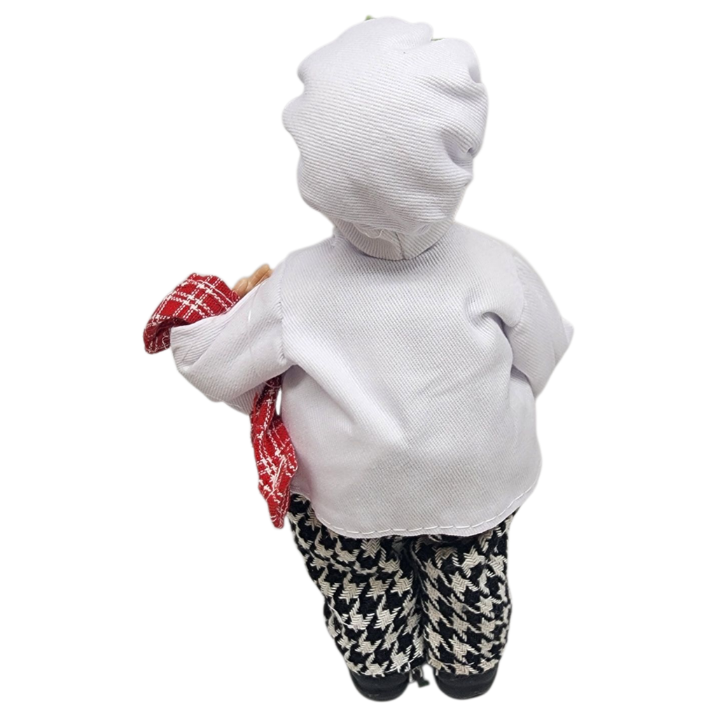 Culinary Santa Figurine Ornament - 9 inches