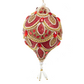 Elegant Ruby Red Tassel Ornament -
