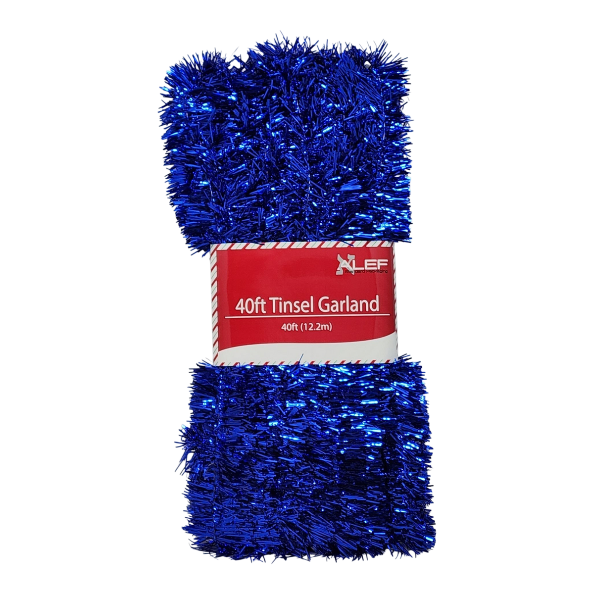 40 Feet Metallic Tinsel Garland - Blue