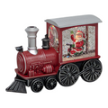 Lighted Snowglobe Train - Santa