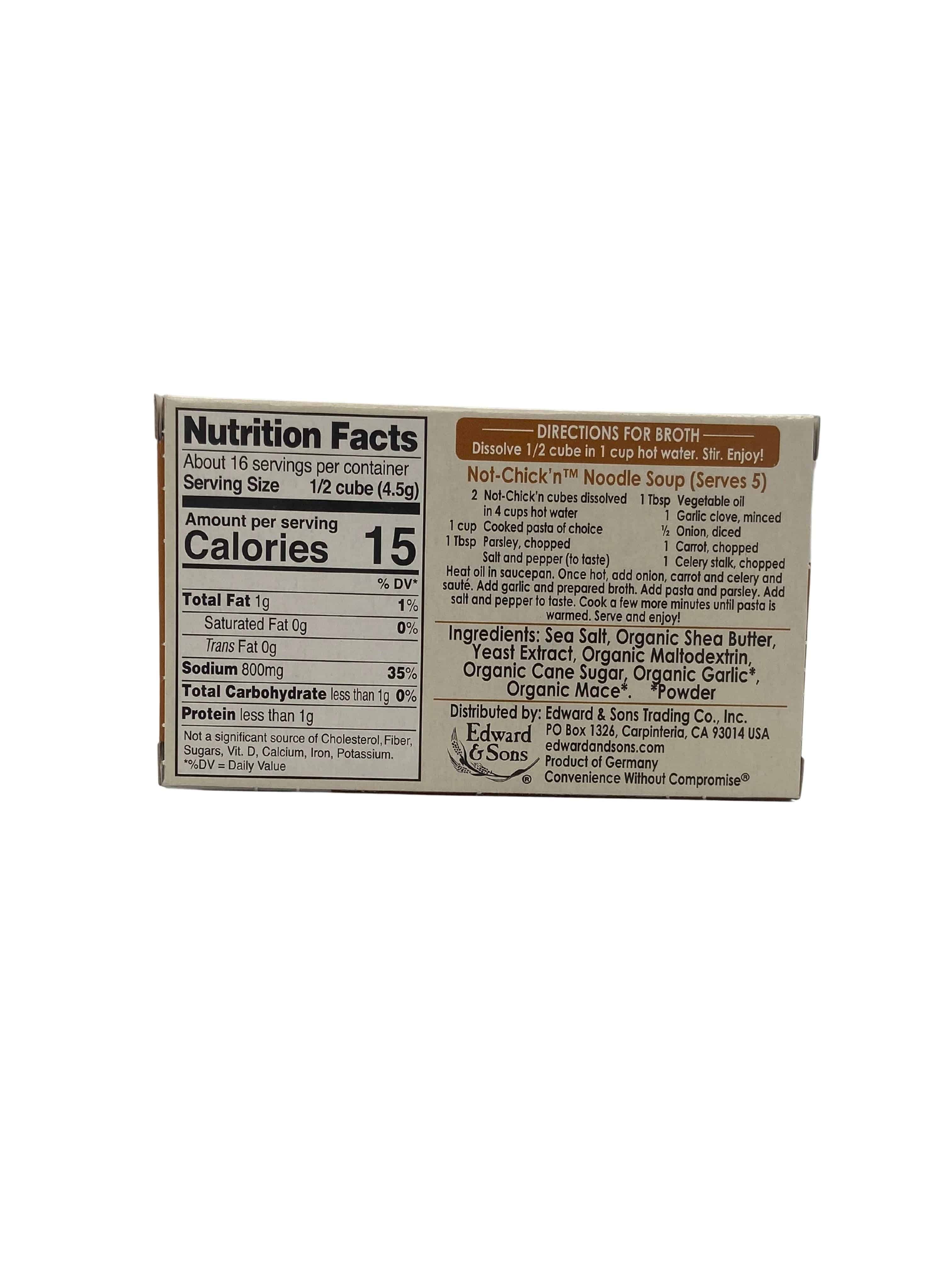 Bouillon Cubes, Vegan
