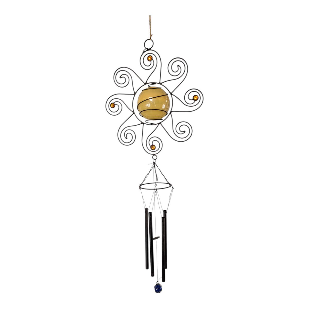 Solar LED Lighted Wind Chime - Sun