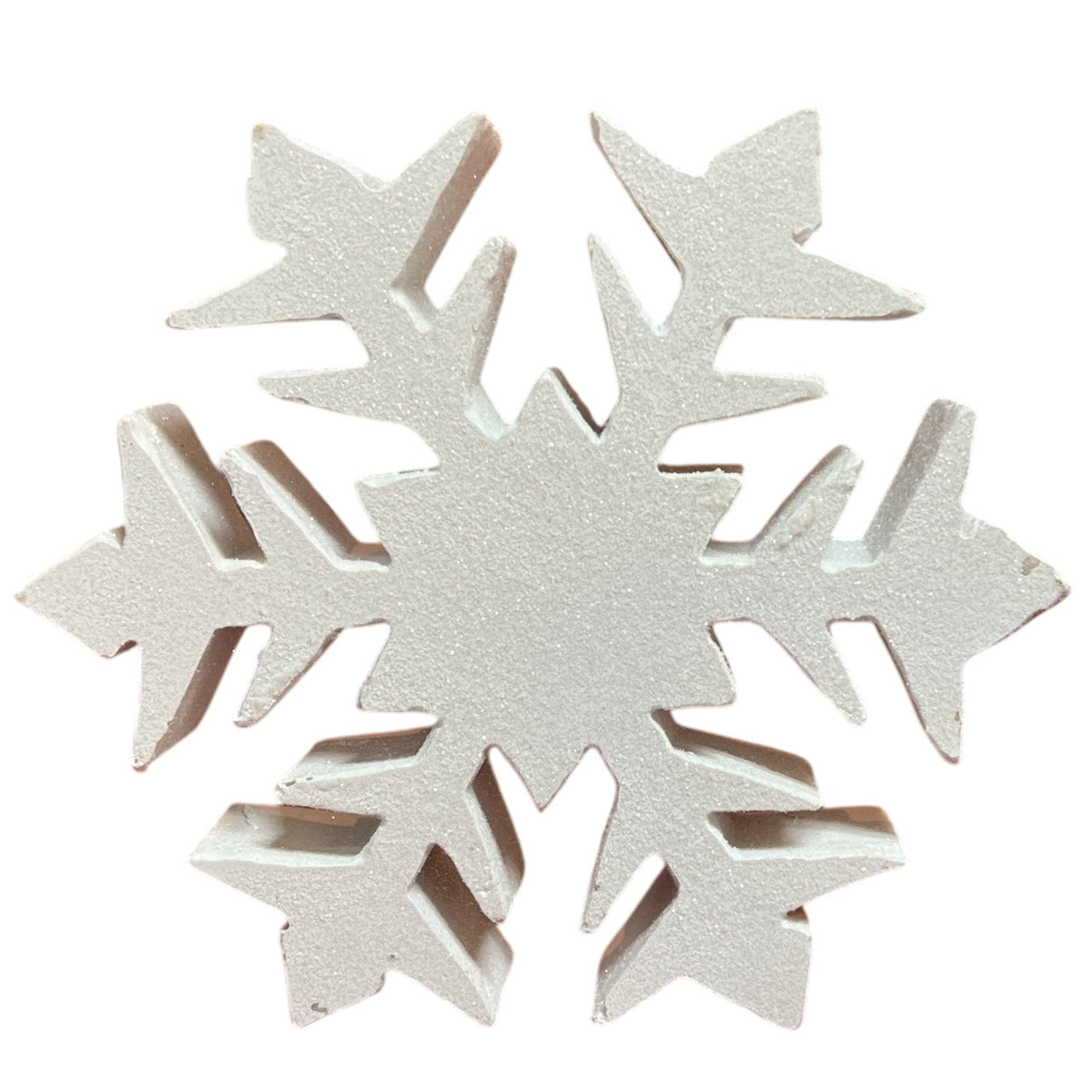 Resin Holiday Snowflake Shelf Sitter - Solid Center