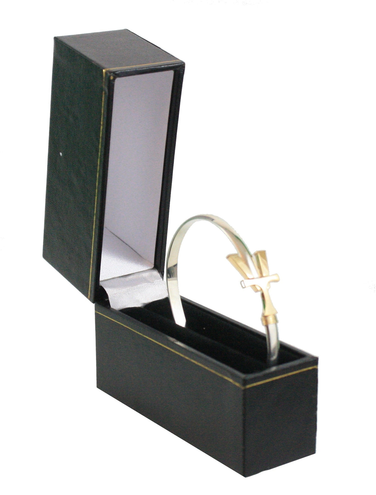 Vermont   Hook Bracelet with Gold 'VT' - 5mm Band - 7.5 Inch