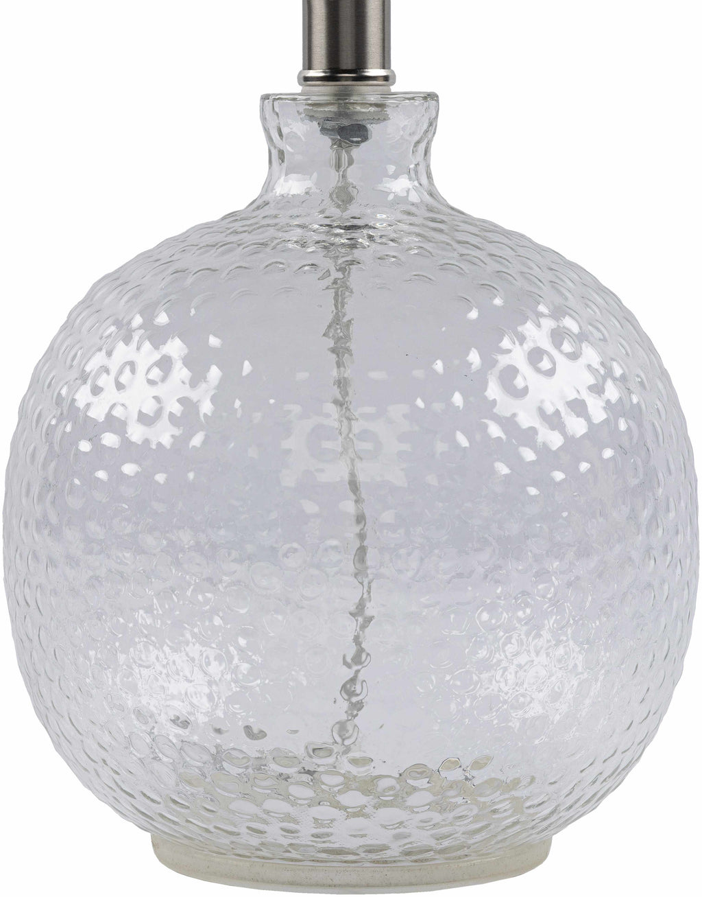Enetai Glass White Table Lamp