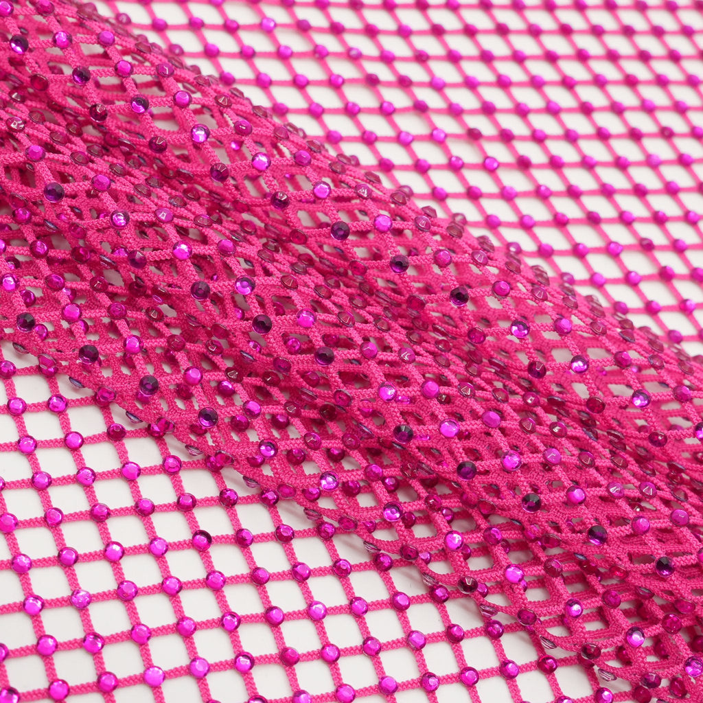 Enigma Diamond Fishnet Fabric | Blue Moon Fabrics