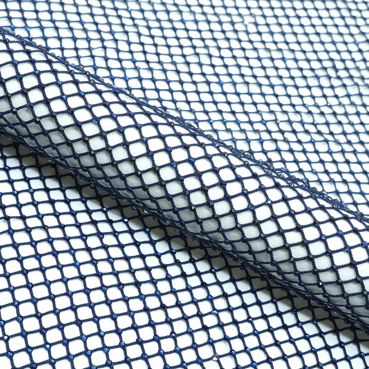Enigma Diamond Fishnet Fabric | Blue Moon Fabrics