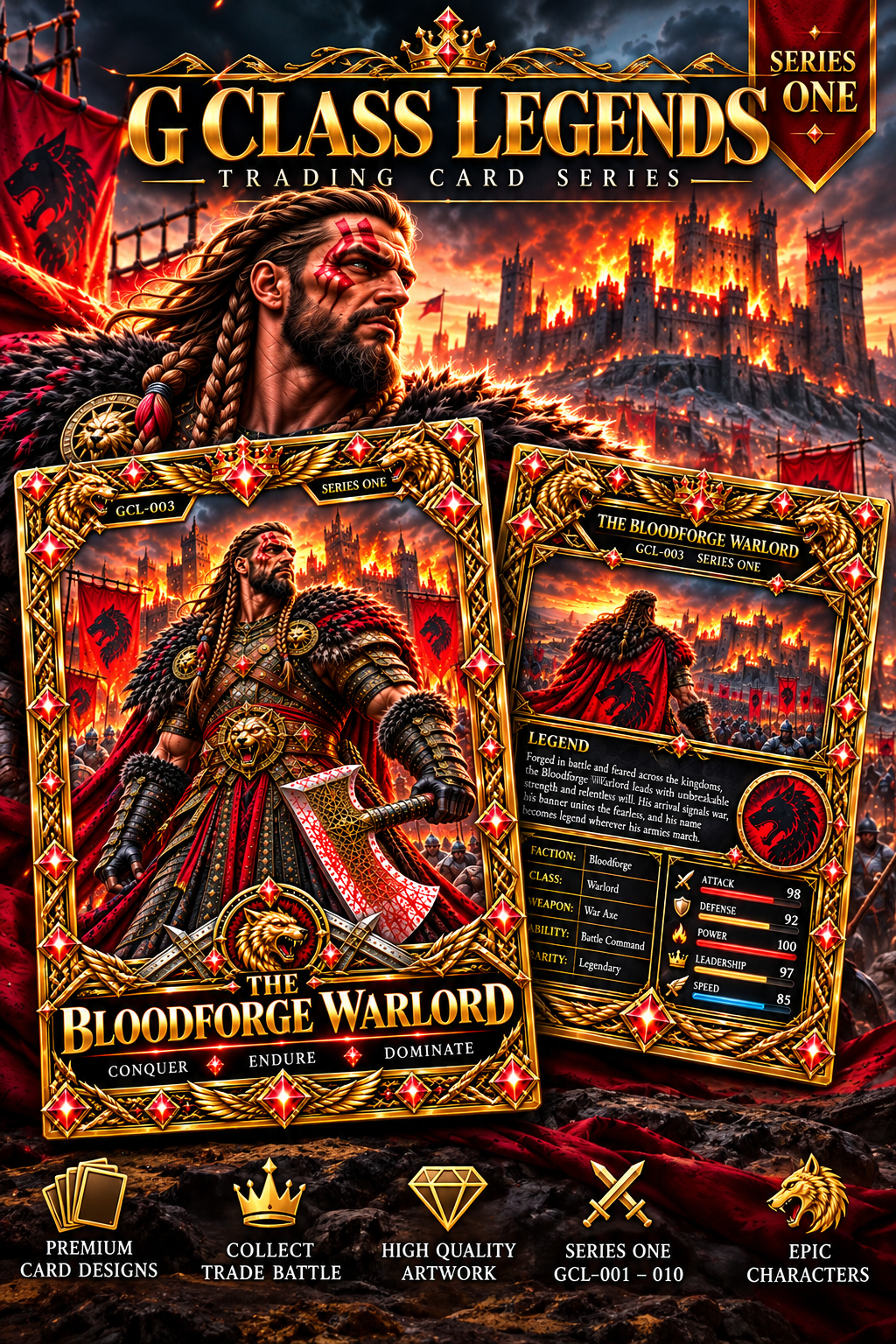 G Class Legends | The Bloodforge Warlord | Legendary Interactive Digital Trading Card 003