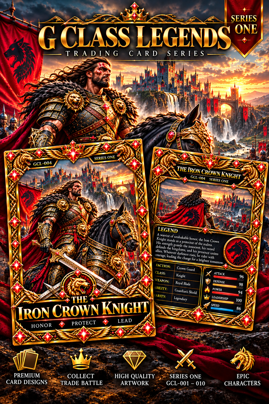 G Class Legends | The Iron Crown Knight | Legendary Interactive Digital Trading Card 004