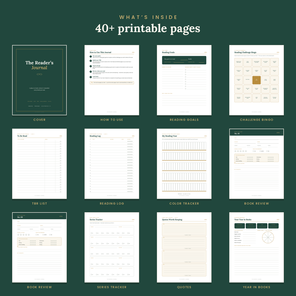The Readers Journal (Printable)