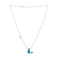 Happiness Bluebird Necklace - Silver-tone Chain