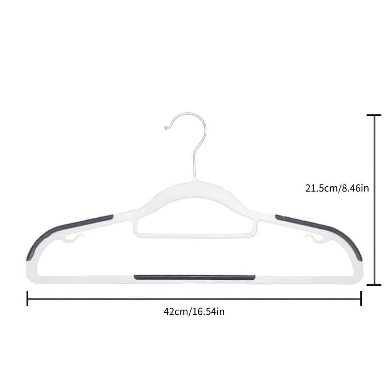 10-Pack: Heavy-Duty Plastic Anti-Skid Clothes Hangers