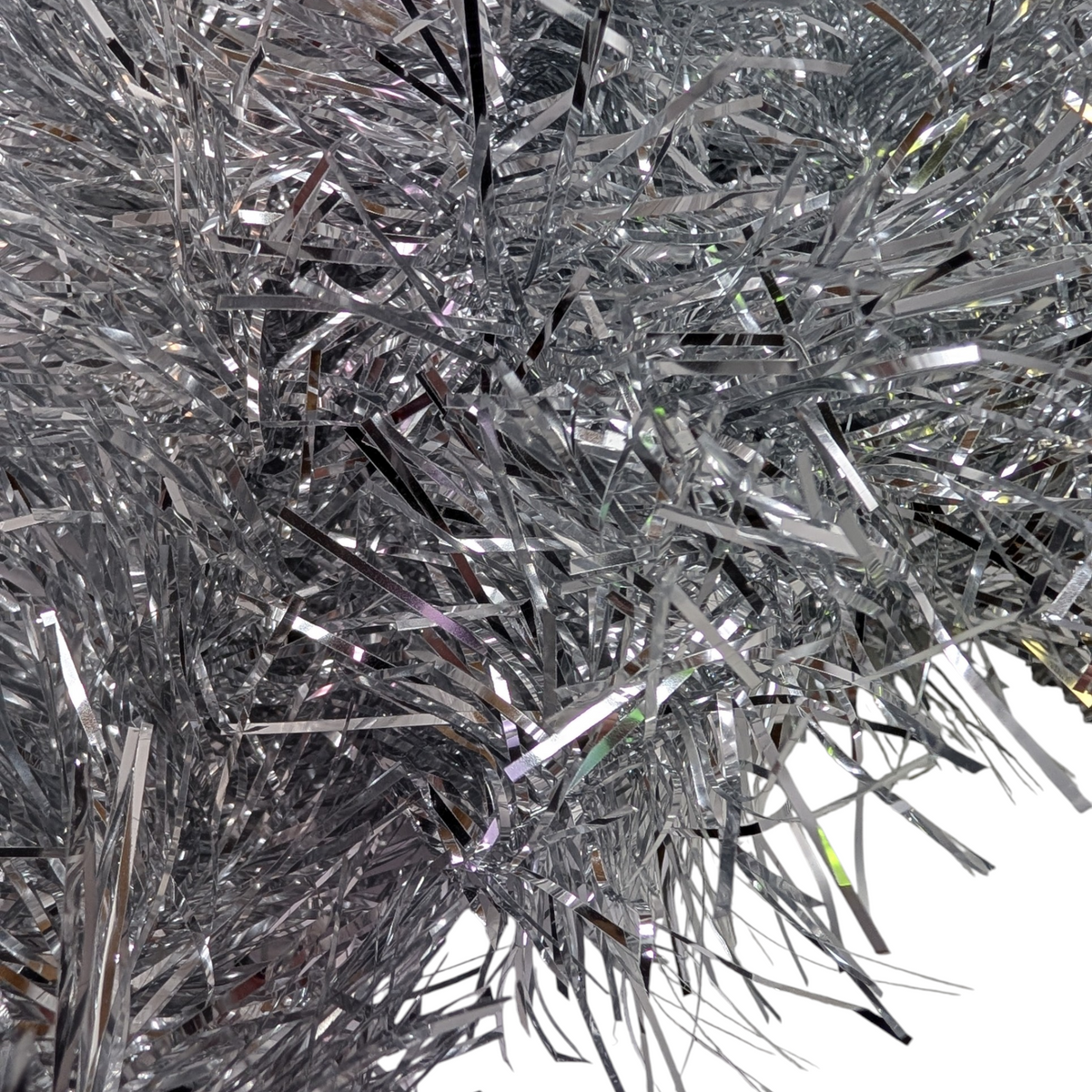 15 foot 5 Ply Classic Tinsel Garland - Silver