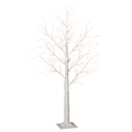 Lighted Birch Tree - 4 Foot - 64 LED Warm White Lights