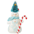 Snowman with Sisal Tree Hat Figurine